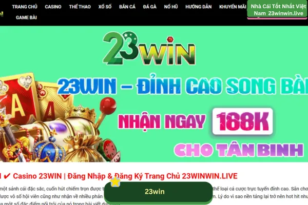 23win - kidsworld.in.net là nền tảng giải trí trực tuyến hàng đầu